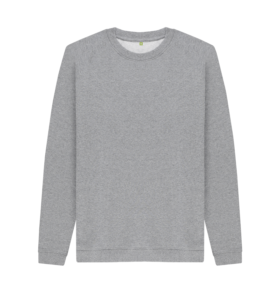 Light Heather Printed Sweater Front