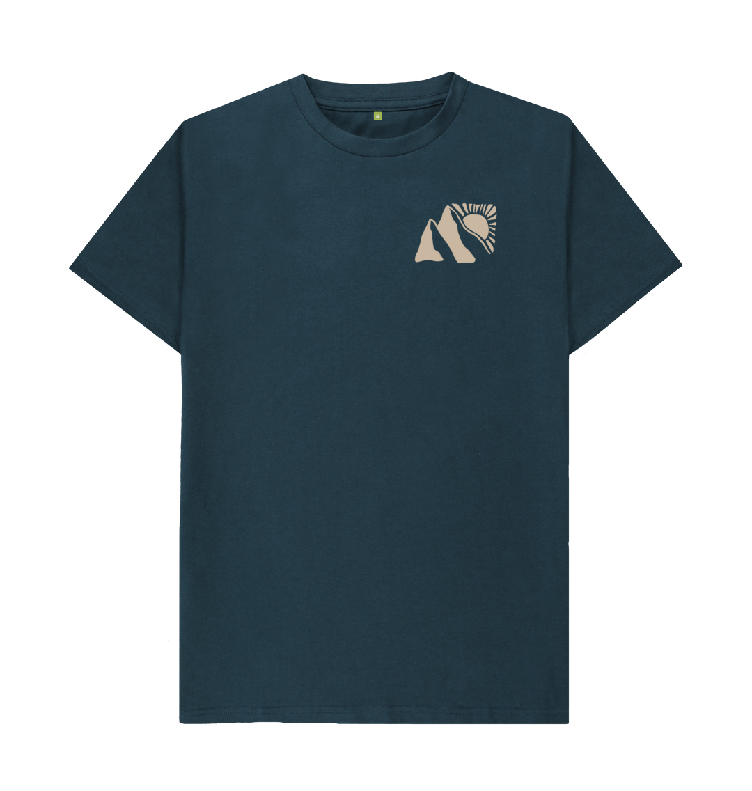 Denim Blue Printed T-shirt Front