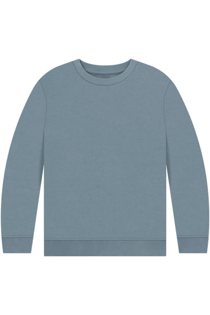 Stone Blue Printed Kids Jumper