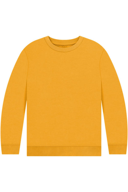 Mustard Printed Kids Jumper
