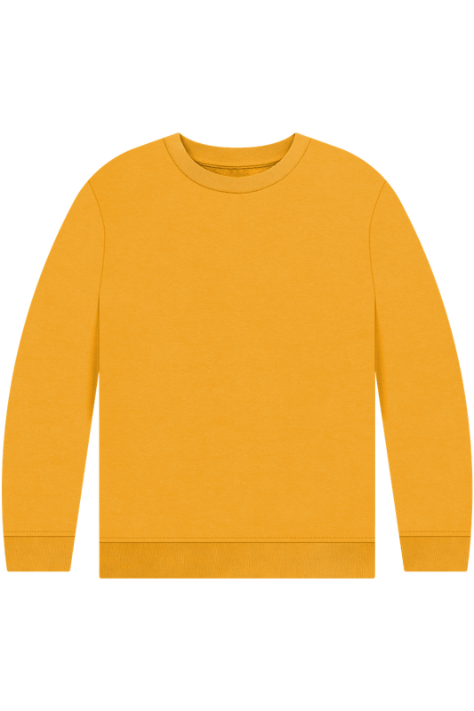 Mustard Printed Kids Jumper