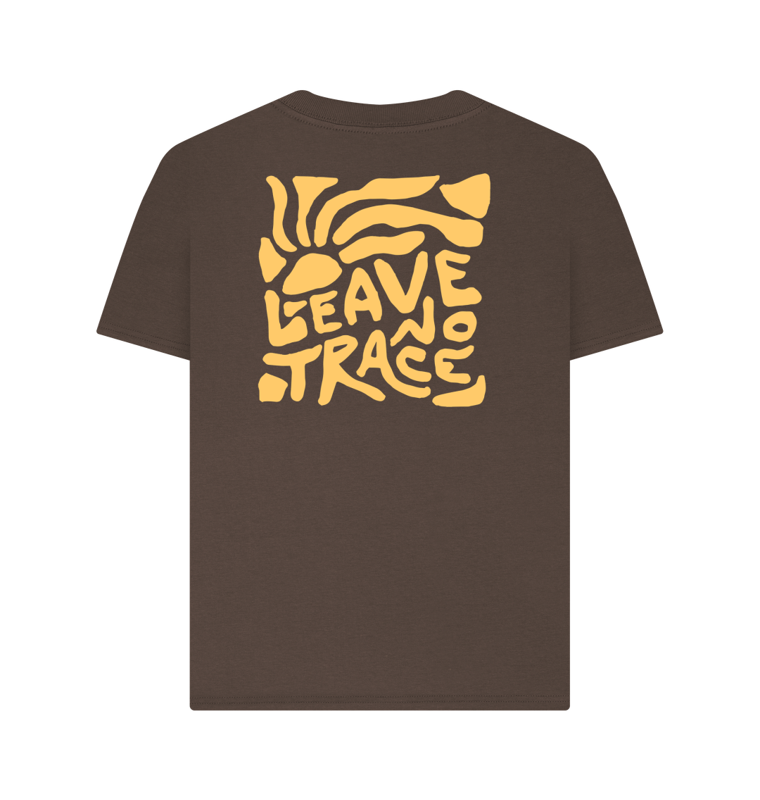 Chocolate Printed T-shirt Back