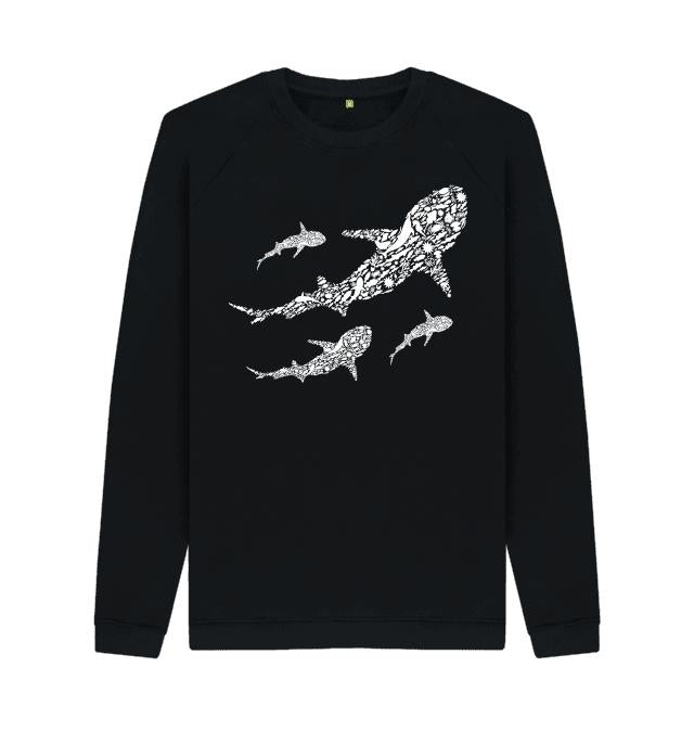 Black Printed Sweater