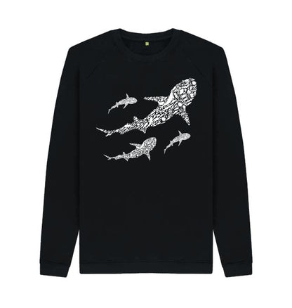 Black Printed Sweater
