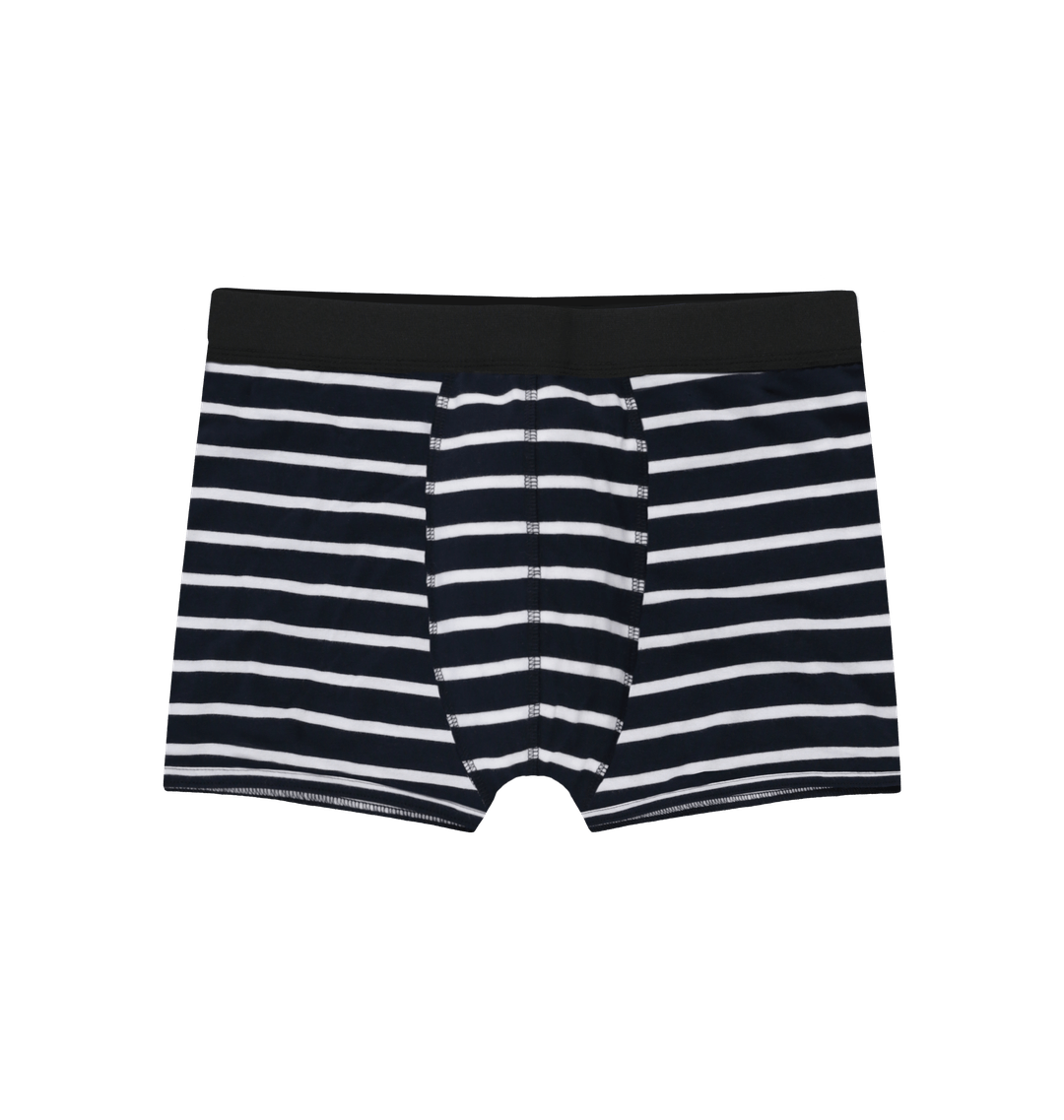 White Stripes Boxer Trunks Front