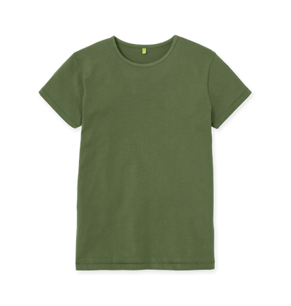 Khaki Printed T-shirt Front