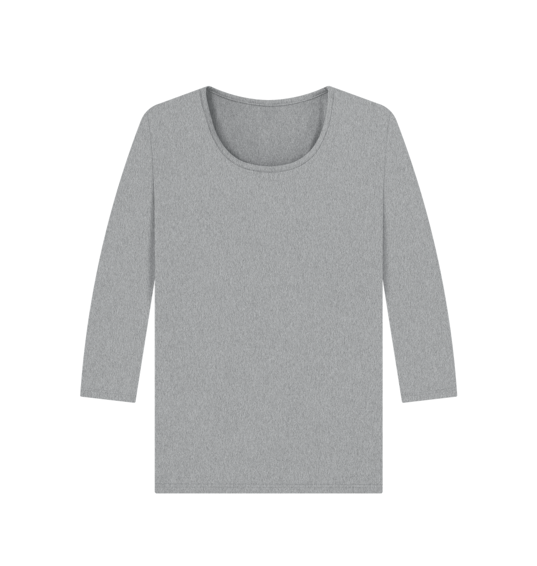 Athletic Grey Printed Long Sleeve T Shirt Front