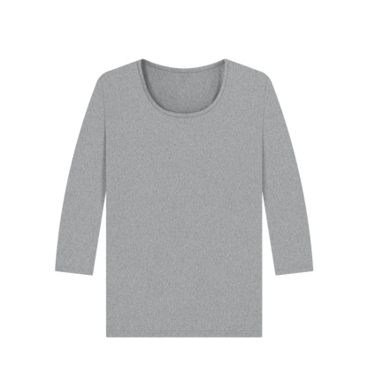 Athletic Grey Printed Long Sleeve T Shirt Front