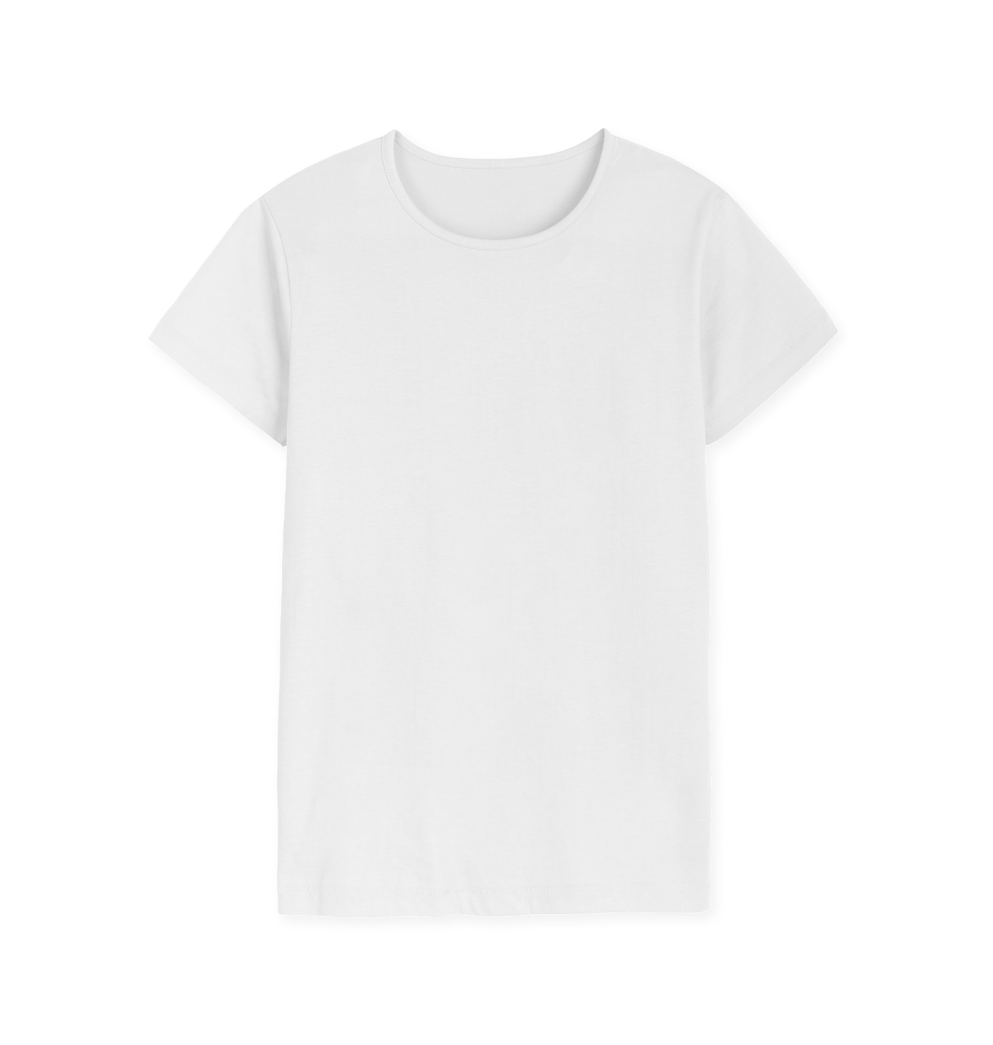 White Printed T-shirt Front