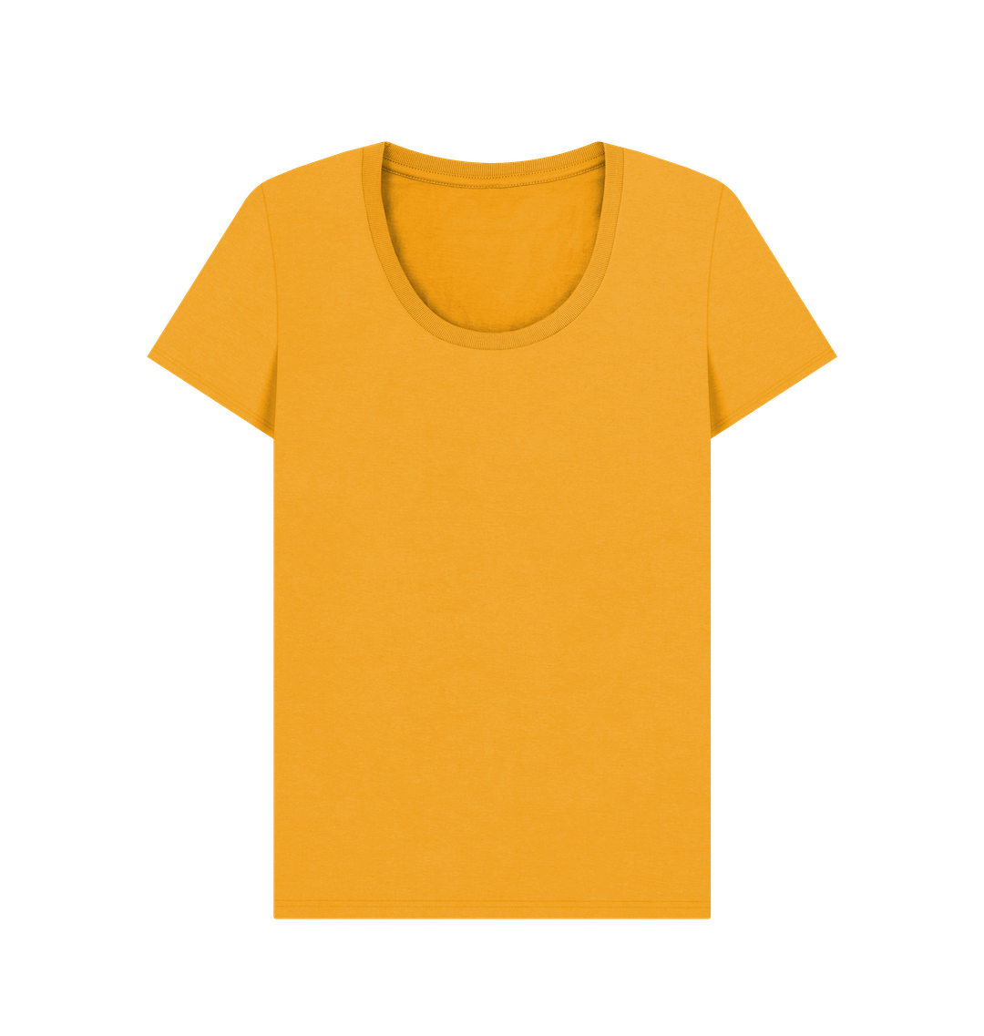 Mustard Printed T-shirt Front
