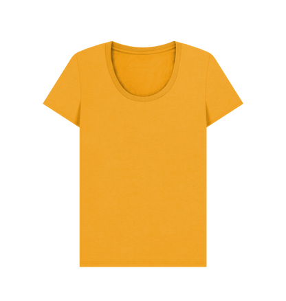 Mustard Printed T-shirt Front