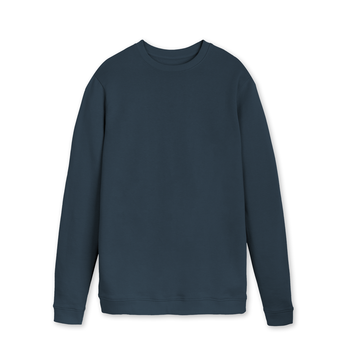 Navy Blue Printed Sweater Front