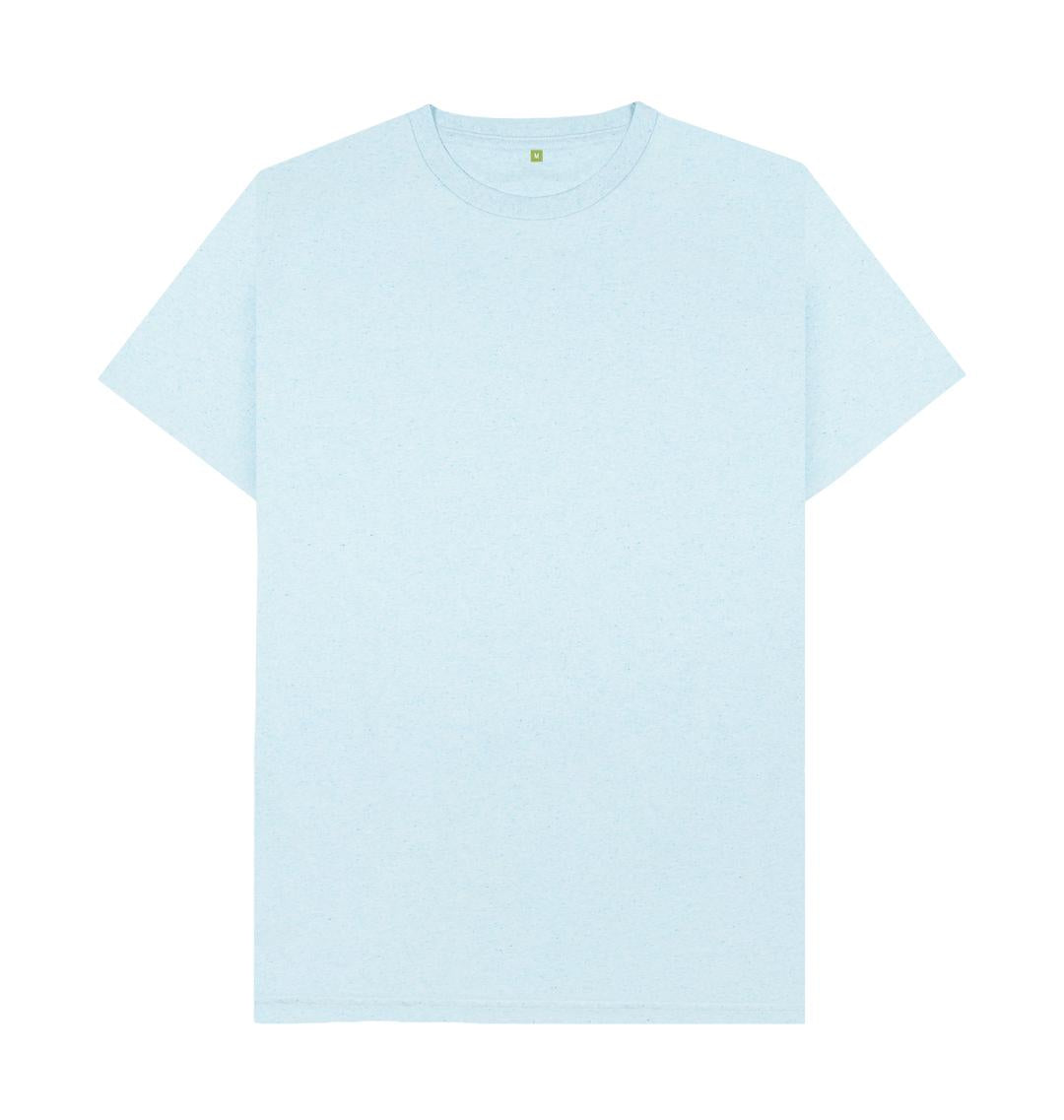 Light Blue Recycled Printed T-Shirt