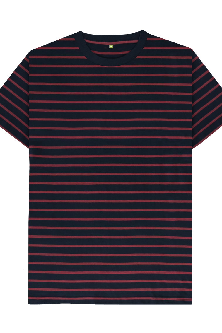 Red Stripes Printed Premium T-Shirt