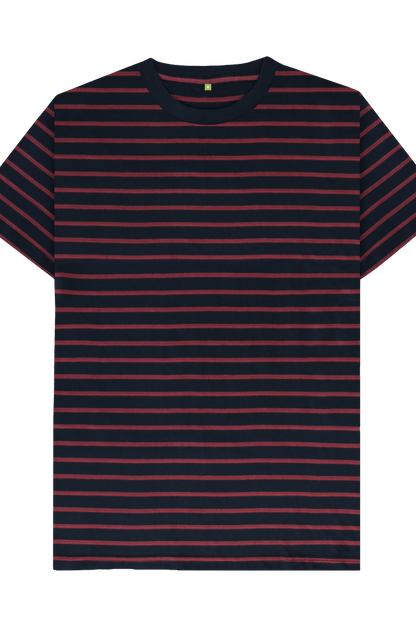 Red Stripes Printed Premium T-Shirt