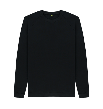 Black Printed Sweater Front