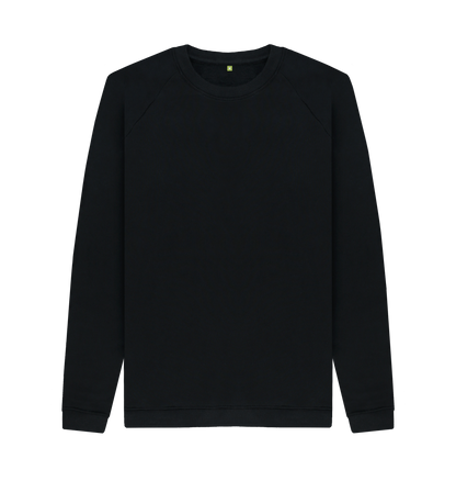 Black Printed Sweater Front