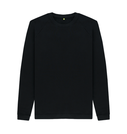 Black Printed Sweater Front