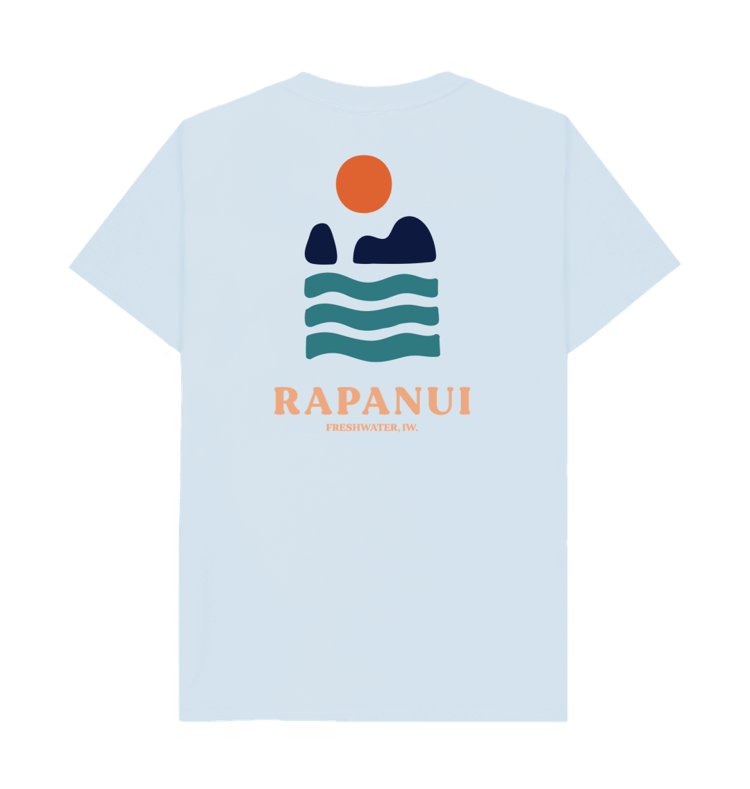 Sky Blue Printed T-shirt Back