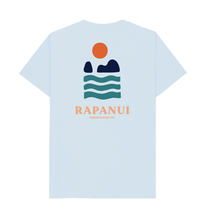 Sky Blue Printed T-shirt Back
