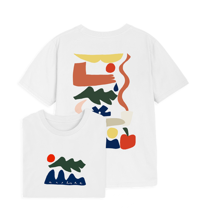 White Printed T-shirt Front