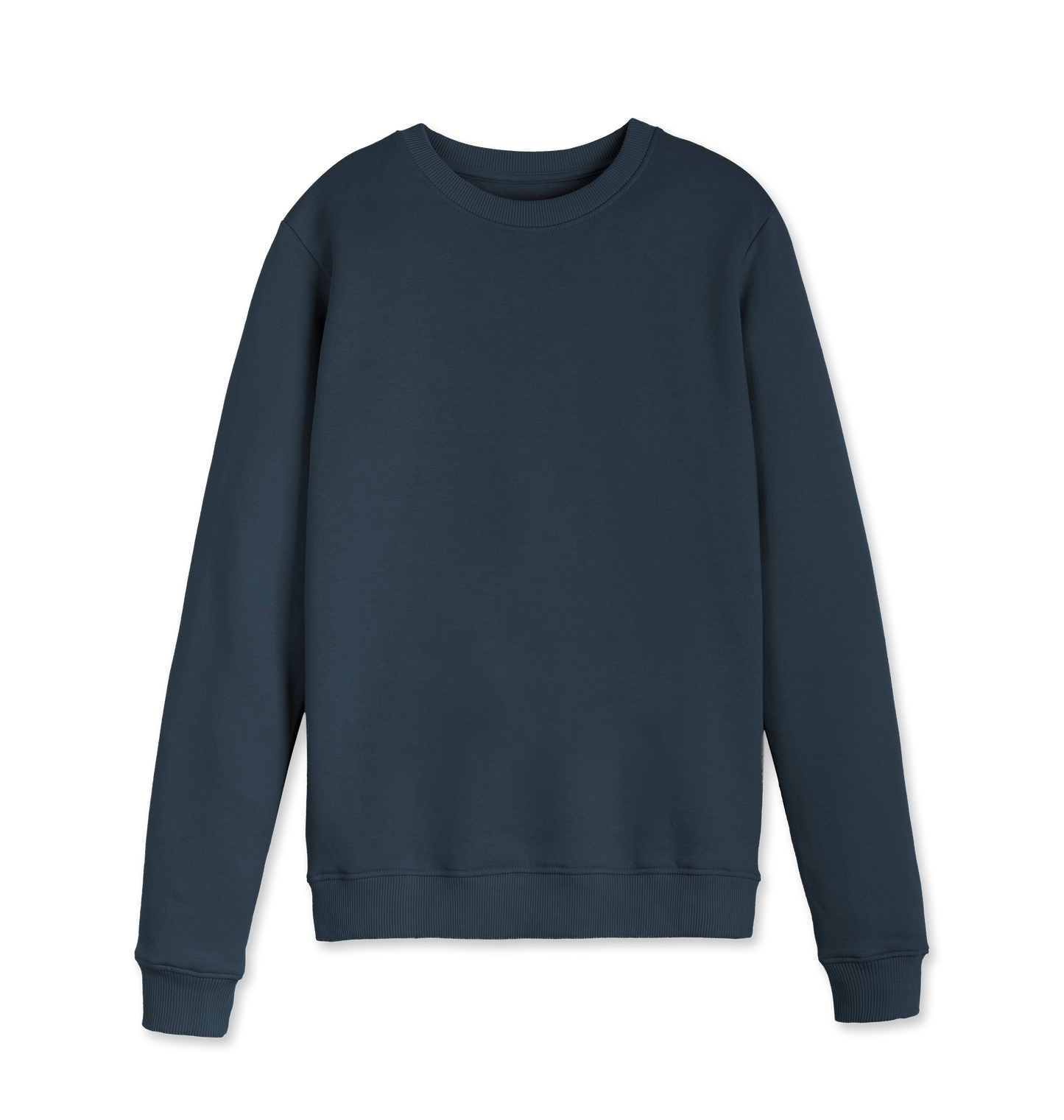 Navy Blue Printed Sweater Front