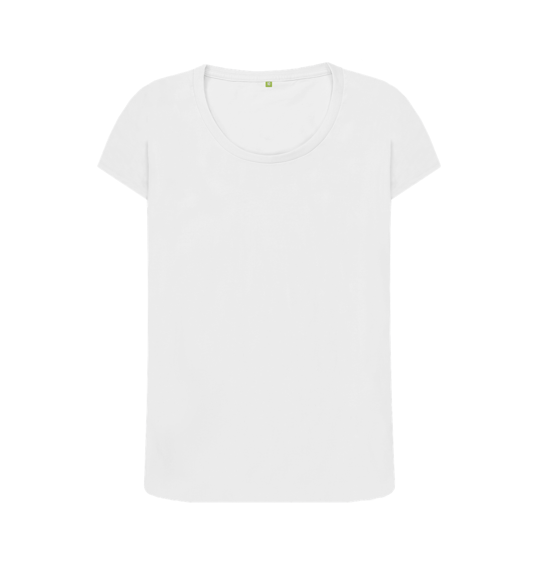 White Printed T-shirt Front