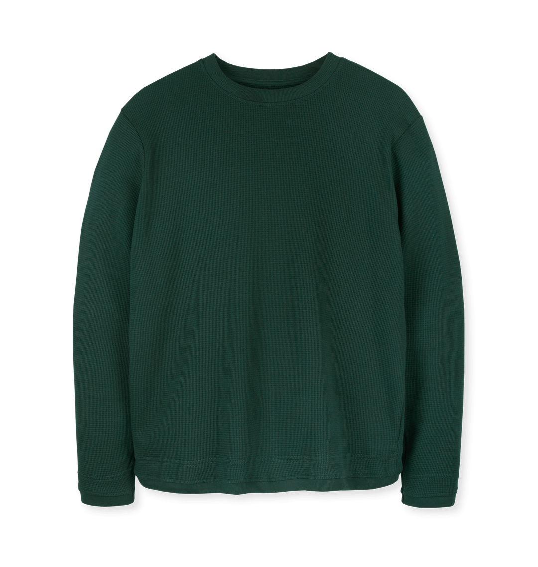 Evergreen Waffle Jumper Front