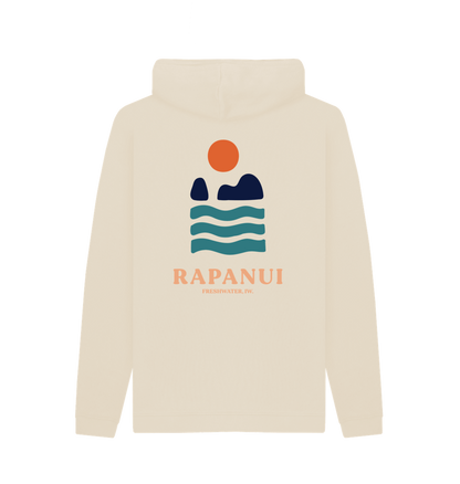 Oat Printed Hoody Back