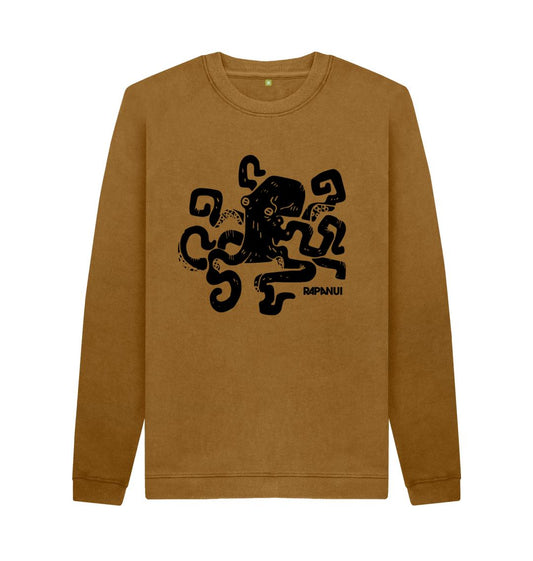 Brown Printed Sweater