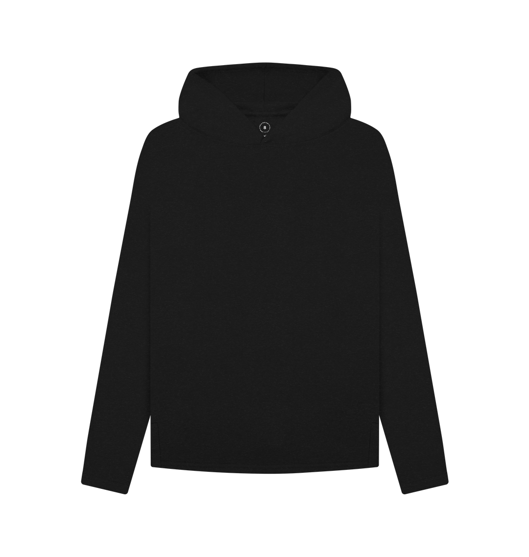 Black Recycled Hoody Front