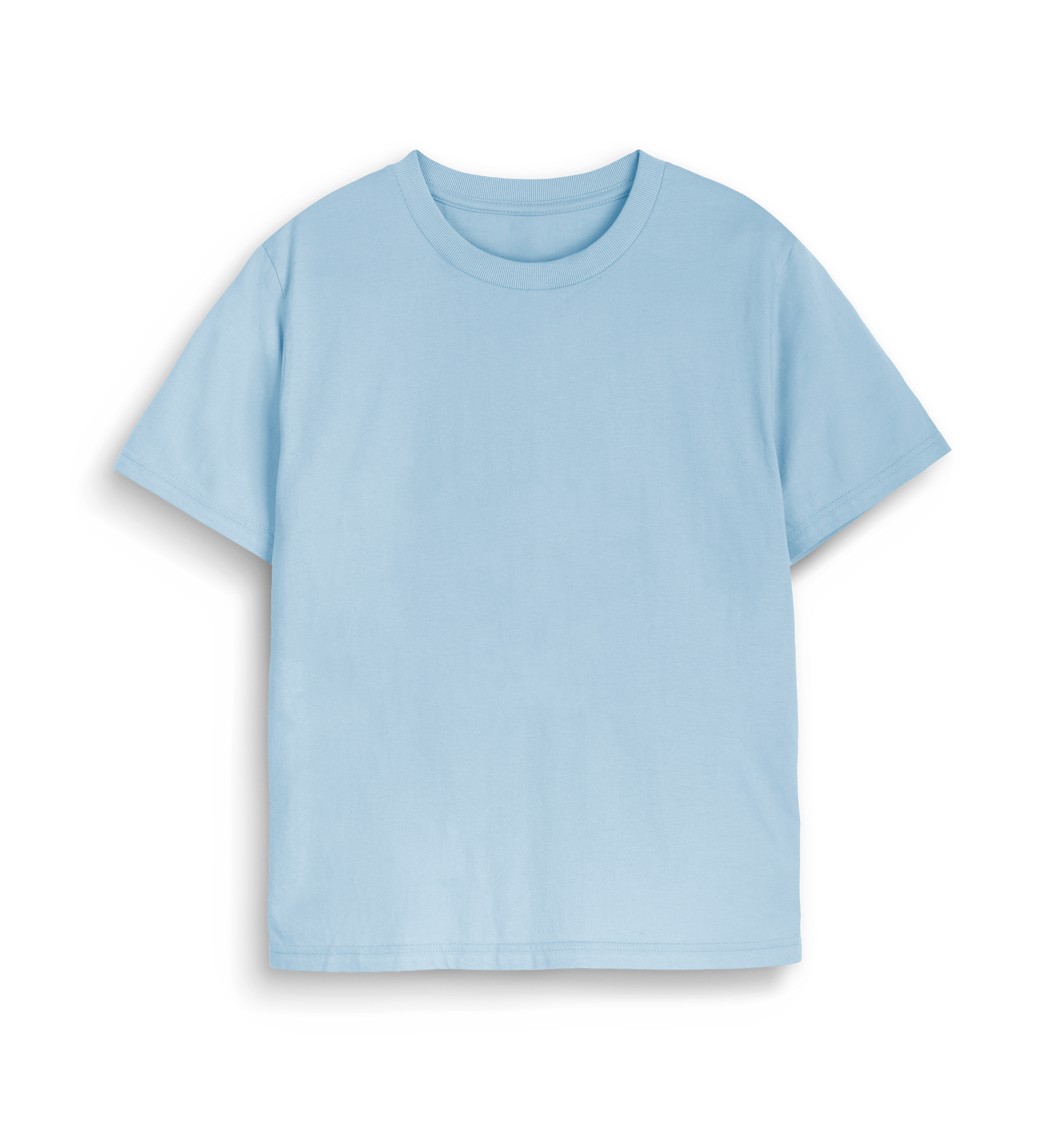 Milky Blue Printed T-shirt Front